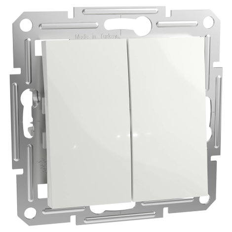 Schneider Electric Kettős váltókapcsoló Asfora Fehér (RAL 9003) EPH0670121D 2. kép