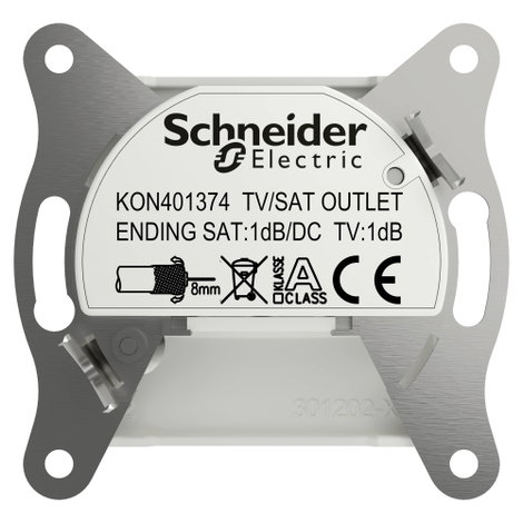 Schneider Electric TV-SAT végcsatlakozó Asfora Fehér (RAL 9003) EPH3470121D 3. kép
