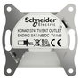 Schneider Electric TV-SAT végcsatlakozó Asfora Fehér (RAL 9003) EPH3470121D 3. bélyegkép