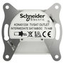 Schneider Electric TV-SAT átmenő csatlakozó Asfora Fehér (RAL 9003) EPH3470321D 3. bélyegkép