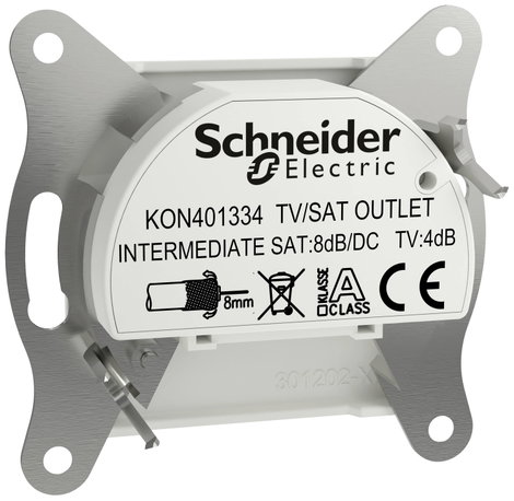 Schneider Electric TV-SAT átmenő csatlakozó Asfora Fehér (RAL 9003) EPH3470321D 5. kép