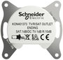 Schneider Electric TV, rádió, SAT Asfora Fehér (RAL 9003) EPH3570121D 3. bélyegkép