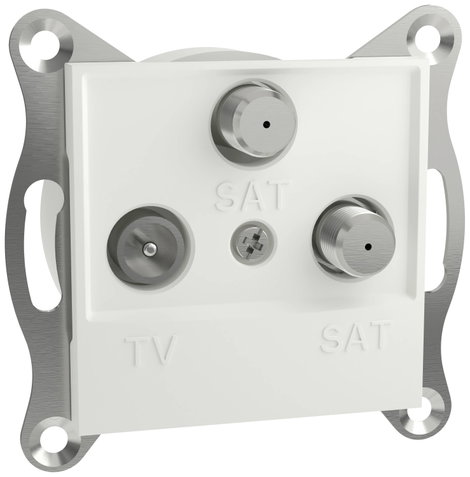 Schneider Electric TV-SAT-SAT végcsatlakozó Asfora Fehér (RAL 9003) EPH3670121D 2. kép