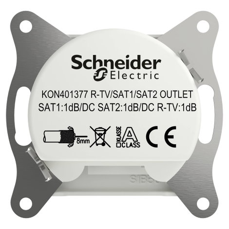 Schneider Electric TV-SAT-SAT végcsatlakozó Asfora Fehér (RAL 9003) EPH3670121D 3. kép