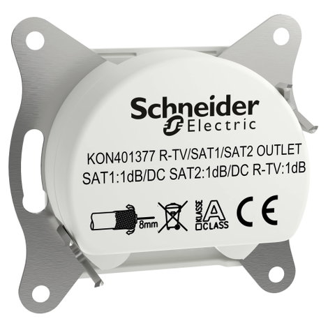 Schneider Electric TV-SAT-SAT végcsatlakozó Asfora Fehér (RAL 9003) EPH3670121D 5. kép