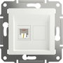 Schneider Electric RJ11 telefoncsatlakozó Asfora Fehér (RAL 9003) EPH4170121D bélyegkép