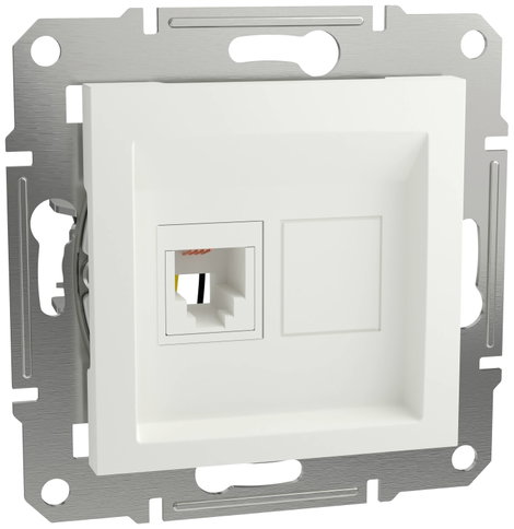 Schneider Electric RJ11 telefoncsatlakozó Asfora Fehér (RAL 9003) EPH4170121D 2. kép