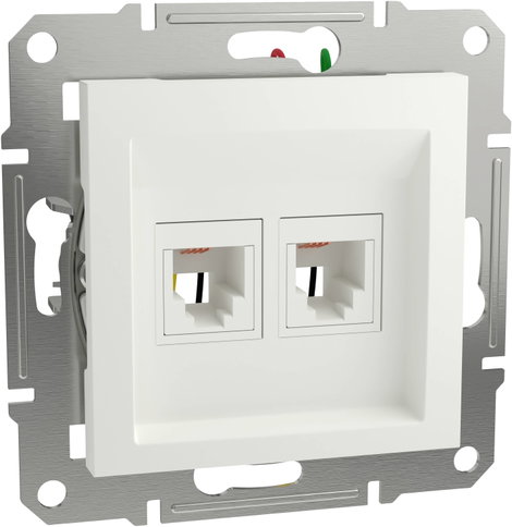 Schneider Electric RJ11 telefoncsatlakozó Asfora Fehér (RAL 9003) EPH4270121D 2. kép