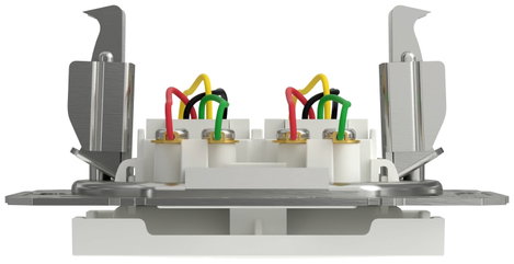 Schneider Electric RJ11 telefoncsatlakozó Asfora Fehér (RAL 9003) EPH4270121D 8. kép