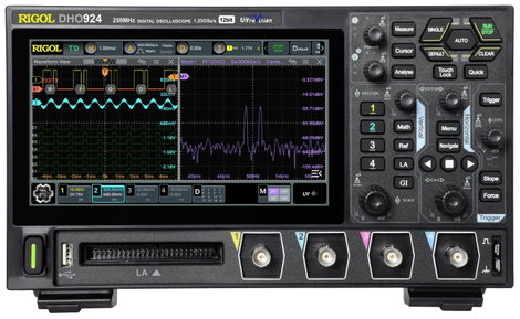 Rigol DHO924 Digitális oszcilloszkóp 200 MHz 1.25 GSa/mp 50 Mpts 12 bit 1 db