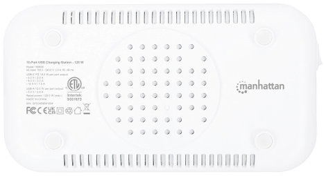Manhattan 10-Port USB Power Delivery 120 W Töltő- és menedzsment rendszer Állomás iPhone® 14, 14 Pro 3. kép