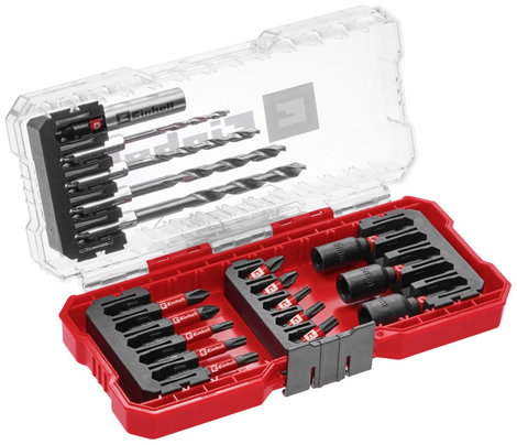 Einhell Dugókulcs bit betét készlet 1/4 (6,3 mm) 18 részes 108709