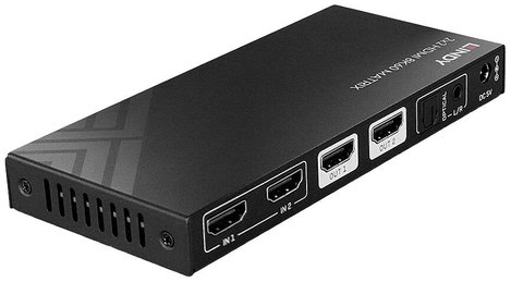 LINDY 38313 HDMI mátrix switch 7680 x 4320 pixel Fekete 2. kép