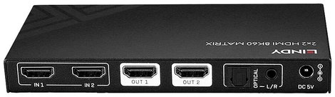 LINDY 38313 HDMI mátrix switch 7680 x 4320 pixel Fekete 4. kép