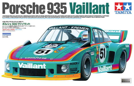 Tamiya 300020071 Porsche 935 Vaillant-Kremer Autómodell építőkészlet 1:20 2. kép