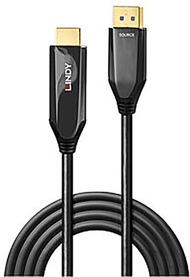 LINDY Kijelző csatlakozó / HDMI Átalakító kábel DisplayPort dugó, HDMI-A dugó 3.00 m Fekete 40932 Di 2. kép