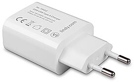 LINDY 18W USB Typ A Charger USB-s töltőkészülék 18 W Beltér Kimeneti áram (max.) 3 A Kimenetek száma 2. kép