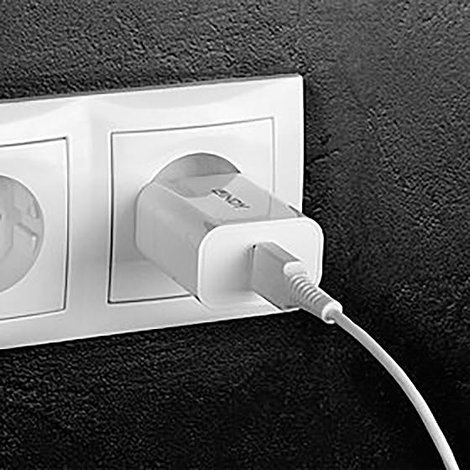 LINDY 18W USB Typ A Charger USB-s töltőkészülék 18 W Beltér Kimeneti áram (max.) 3 A Kimenetek száma 4. kép