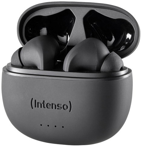 Intenso T300A In Ear headset Bluetooth® Stereo Fekete Noise Cancelling Elemtöltés kijelzés, Headset, 5. kép