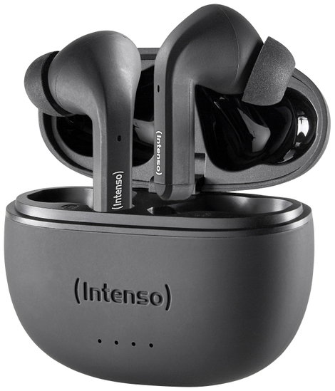 Intenso T300A In Ear headset Bluetooth® Stereo Fekete Noise Cancelling Elemtöltés kijelzés, Headset, 7. kép