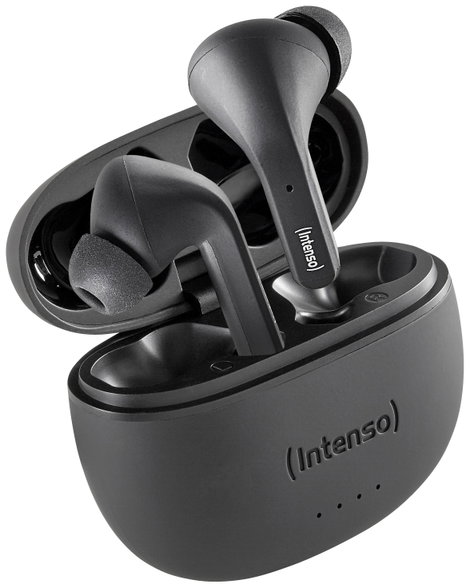 Intenso T300A In Ear headset Bluetooth® Stereo Fekete Noise Cancelling Elemtöltés kijelzés, Headset, 8. kép