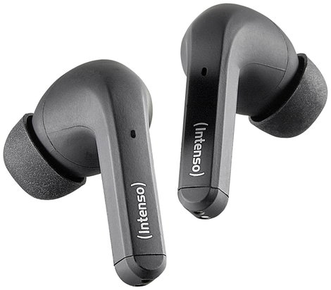 Intenso T300A In Ear headset Bluetooth® Stereo Fekete Noise Cancelling Elemtöltés kijelzés, Headset, 9. kép