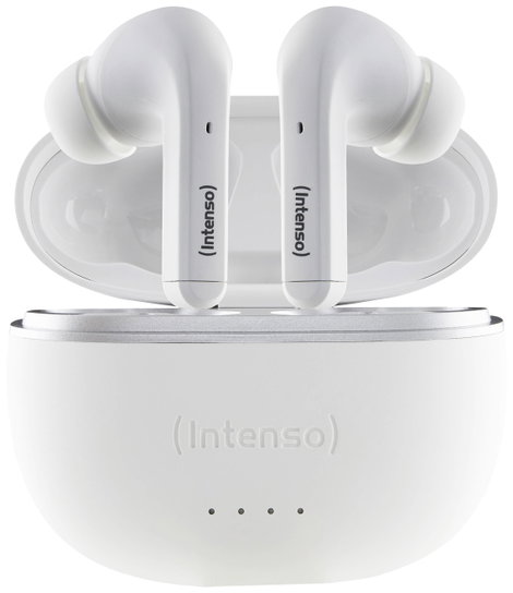Intenso T302A In Ear headset Bluetooth® Stereo Fehér Noise Cancelling Elemtöltés kijelzés, Headset,  2. kép