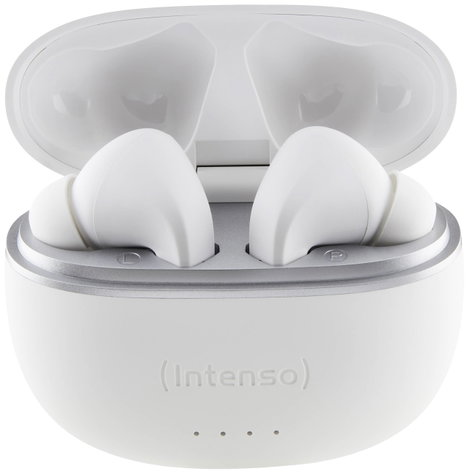Intenso T302A In Ear headset Bluetooth® Stereo Fehér Noise Cancelling Elemtöltés kijelzés, Headset,  4. kép