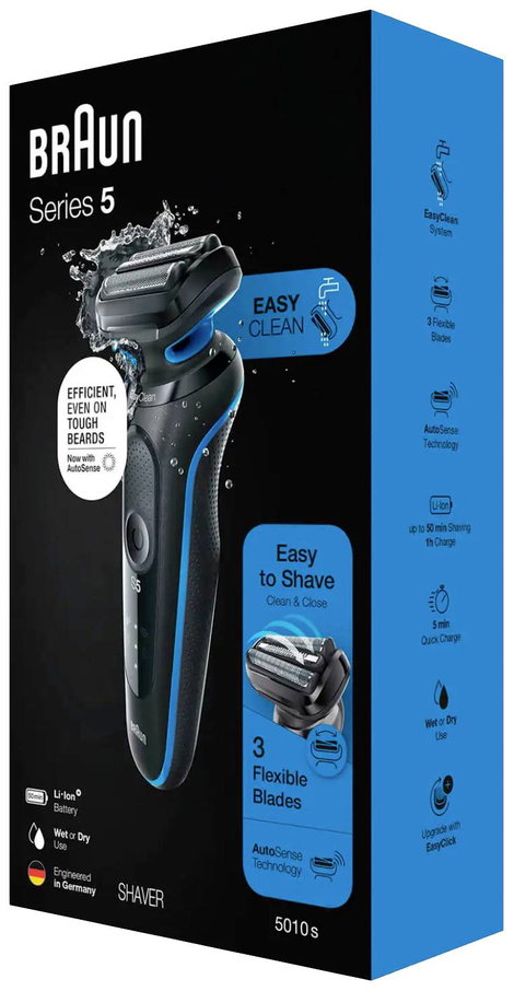 Braun B1000s Fólia borotva Fekete 3. kép