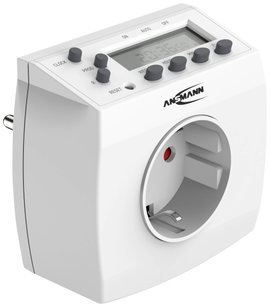 Ansmann 1260-0011 Időkapcsoló óra Digitális Napi program, Heti program 3680 W Véletlen kapcsolás fun