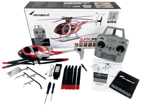 Amewi AFX MD500E Zivil RC helikopter RtF 2. kép