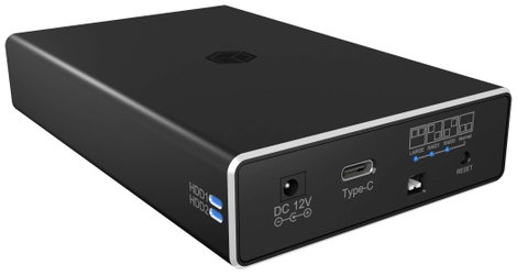 ICY BOX 61028 6,35 cm-es (2,5) merevlemez keret 2.5 coll USB-C® USB 3.2 (Gen 2)
