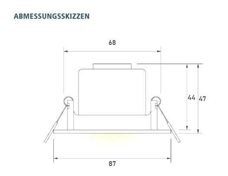 Counttec SPA44-6W-XW LED-es beépíthető lámpa EEK: G (A - G) 6 W Fehér 2. kép