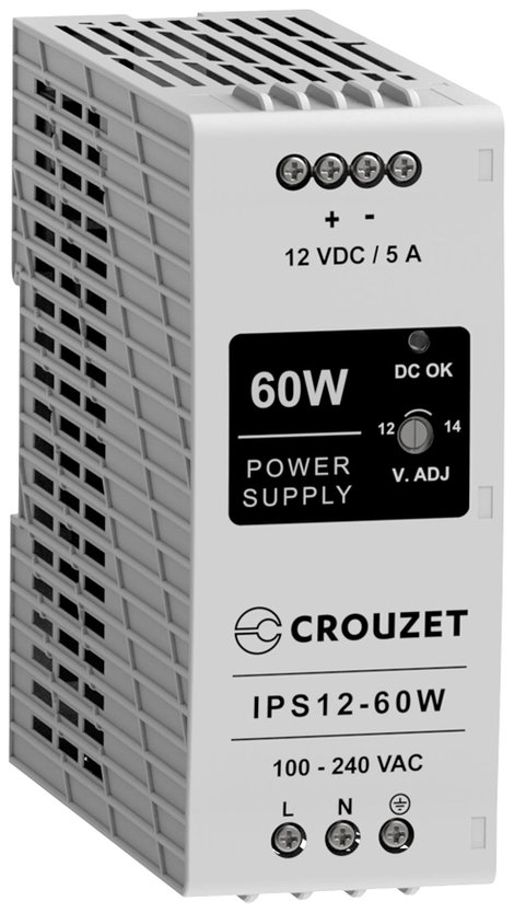 Crouzet Ipari tápegység 12 V 5 A 60 W Tartalom, tartalmi egységek rendelésenként 1 db