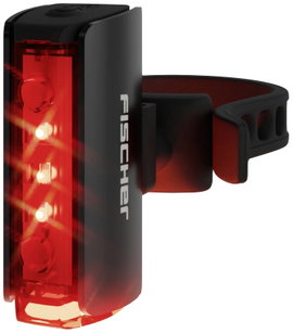 FISCHER FAHRRAD PLUS TWIN STOP Kerékpár hátsó világítás LED Fekete