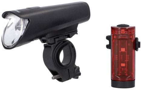 FISCHER FAHRRAD 45 LUX, small-box Kerékpár világítás készlet LED Fekete