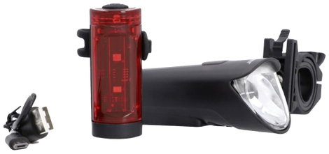 FISCHER FAHRRAD 45 LUX, small-box Kerékpár világítás készlet LED Fekete 4. kép