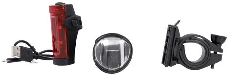 FISCHER FAHRRAD 45 LUX, small-box Kerékpár világítás készlet LED Fekete 7. kép