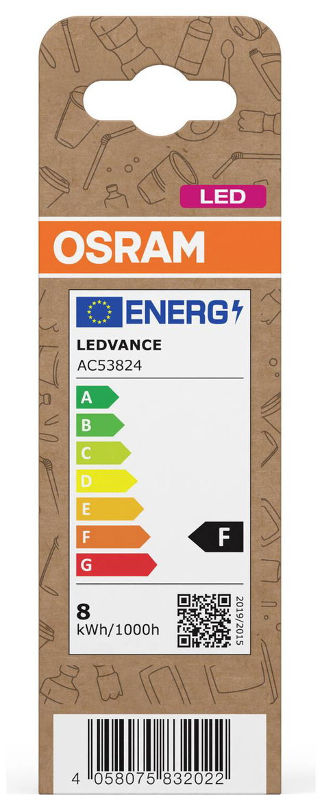 OSRAM 4058075832022 LED EEK F (A - G) E14 Gyertya forma 7.5 W = 60 W Semleges fehér (Ø x H) 39 mm x 3. kép