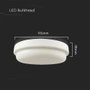 V-TAC 10199 LED-es mennyezeti lámpa LED EEK: F (A - G) 18 W Fehér 3. bélyegkép