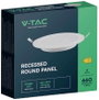 V-TAC 7859 LED-es beépíthető panel EEK: E (A - G) 6 W Semleges fehér Fehér 3. bélyegkép