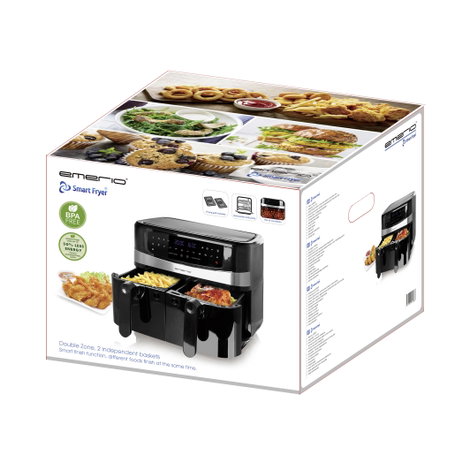 EMERIO AF-126672.4 Forrólevegős fritőz 2400 W Fekete 4. kép