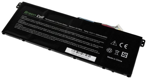 Green Cell Notebook akku AC14B3K 15.2 V 3000 mAh Acer 2. kép