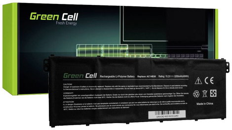 Green Cell Notebook akku AC14B3K 15.2 V 3000 mAh Acer 9. kép