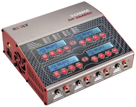 Reely V-Charge 240 Quadro Modell multifunkciós töltő 12 V, 230 V 12 A LiPolimer, Lítiumion, LiFePO, 2. kép