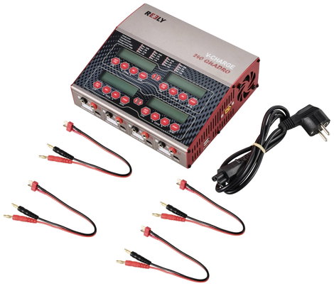 Reely V-Charge 240 Quadro Modell multifunkciós töltő 12 V, 230 V 12 A LiPolimer, Lítiumion, LiFePO, 7. kép
