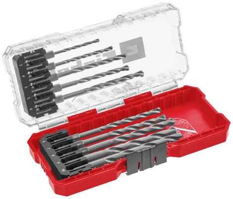 Einhell 108743 Szerszámacél Kő spirálfúró készlet 10 részes 3 mm, 4 mm, 5 mm, 6 mm, 7 mm, 8 mm, 9 mm