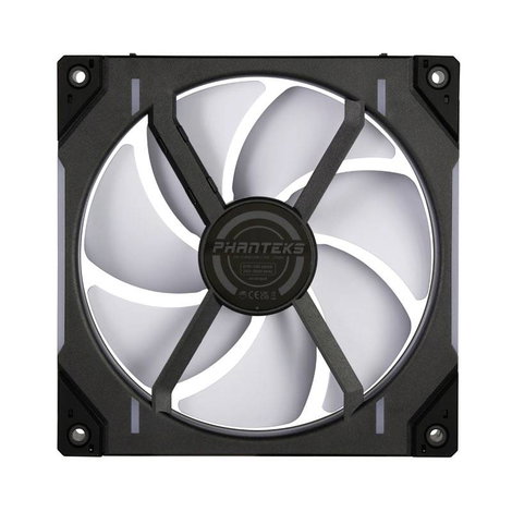 Phanteks D30 PWM Reverse Airflow D-RGB Számítógépház ventilátor (Sz x Ma x Mé) 140 x 30 x 140 mm 4. kép