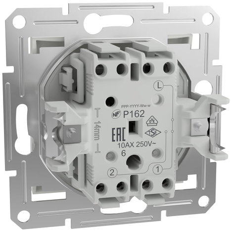 Schneider Electric ki-/váltókapcsoló Asfora Fehér (RAL 9003) EPH0470121D 5. kép