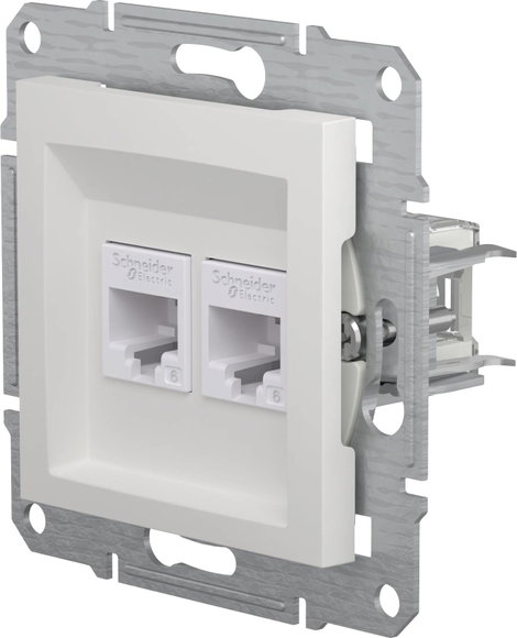 Schneider Electric RJ45 adatcsatlakozó Asfora Fehér (RAL 9003) EPH4870121D 15. kép